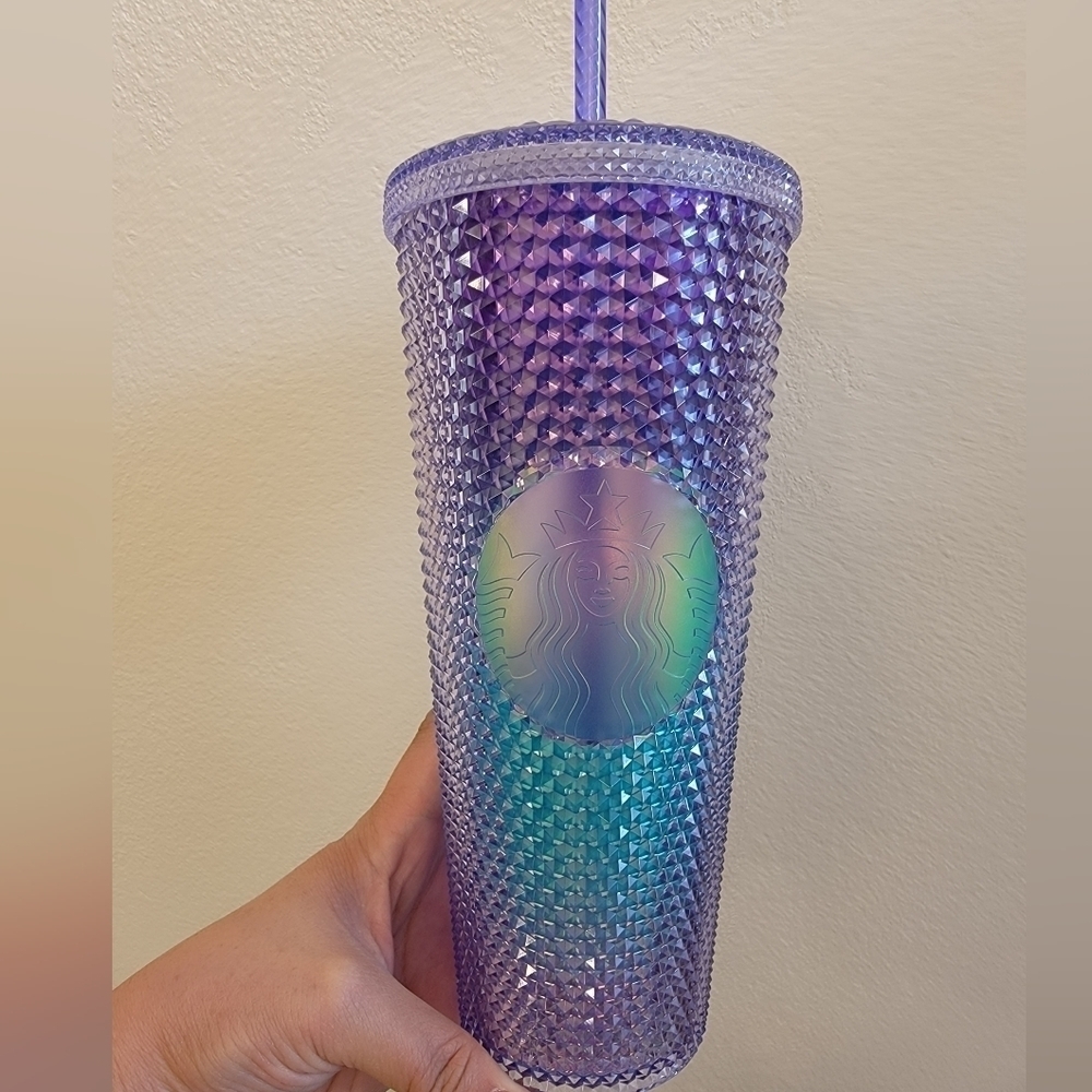 NWT Starbucks Studded Mermaid Ombre Venti Tumbler Cup